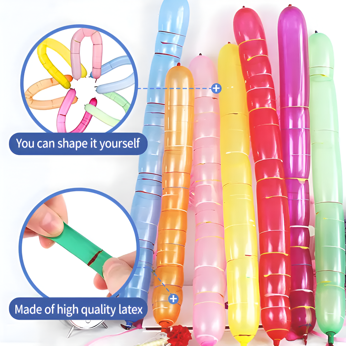 SkyRocket Balloons Party Pack (100 PCS + Pump)