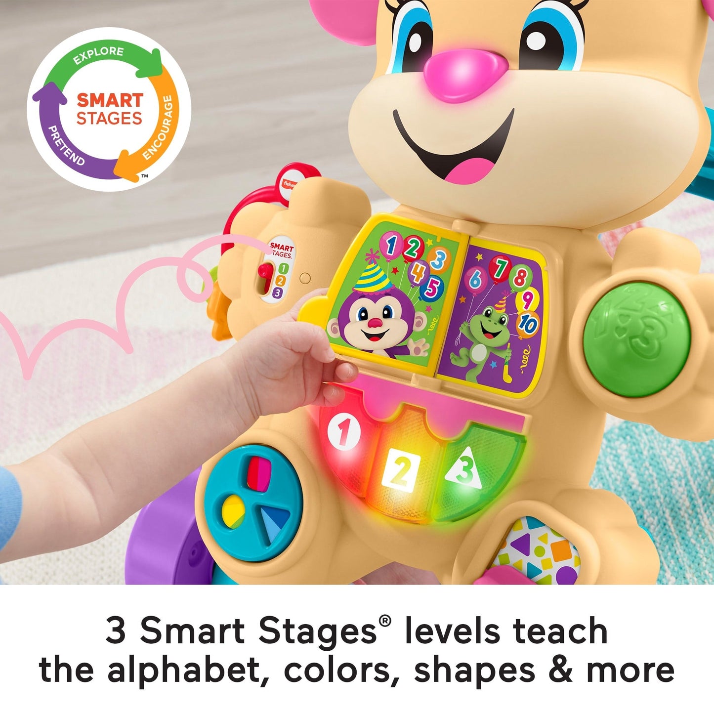 Bloomila Laugh & Learn Smart Stages Learn With Sis Walker Baby & Toddler Educational Toy
