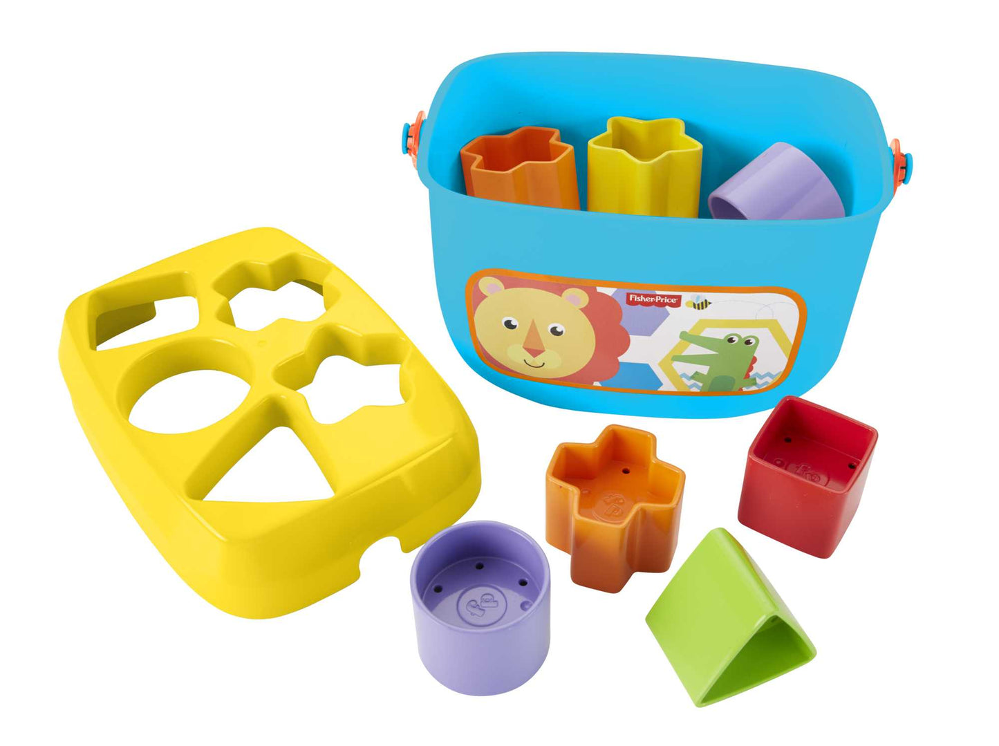 Bloomila Baby's First Blocks Shape-Sorting Toy, Set Of 10, For Infants 6+ Months