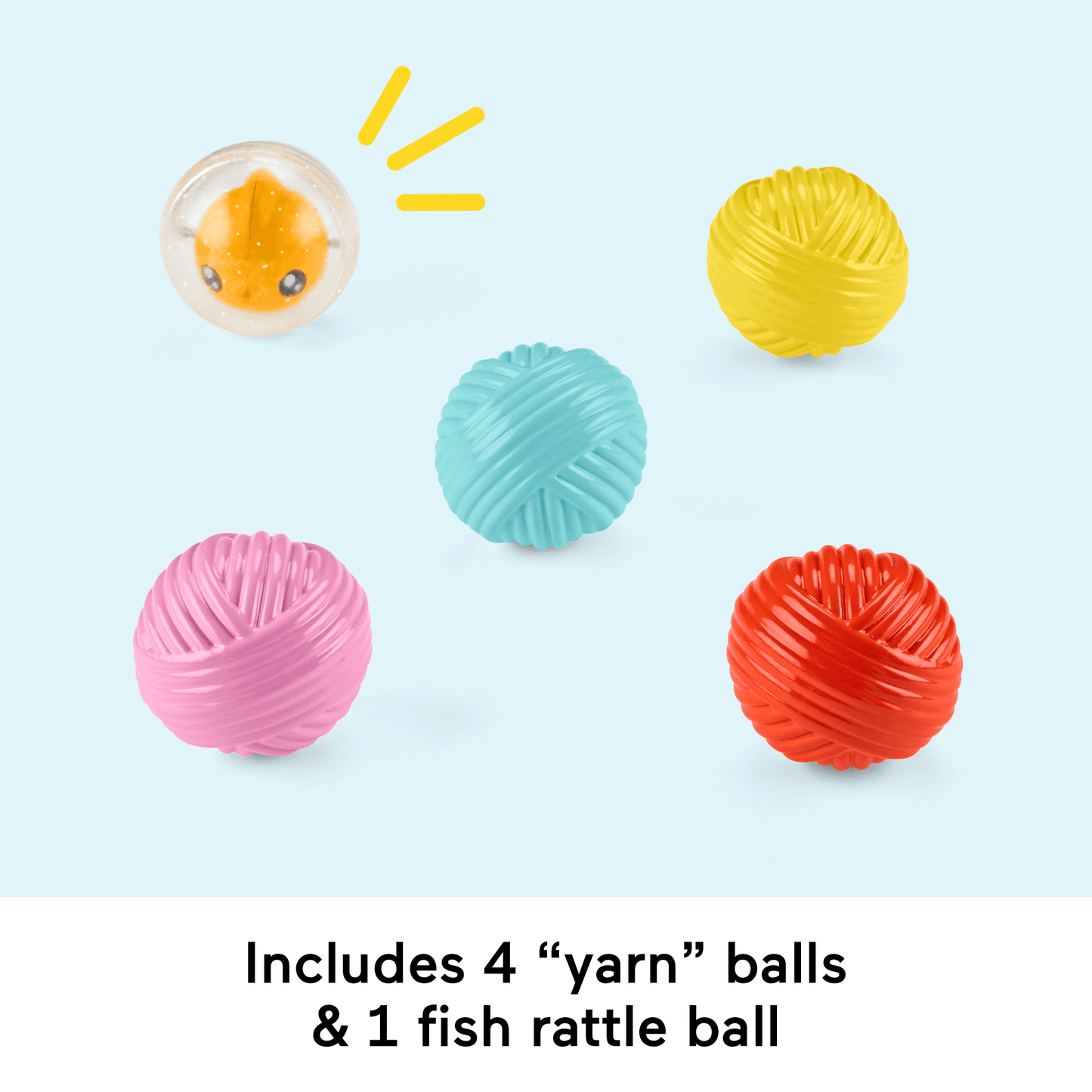 Bloomila Fp Pets Purrr-Fect Ball Tower Developmental Toy For Babies & Toddlers