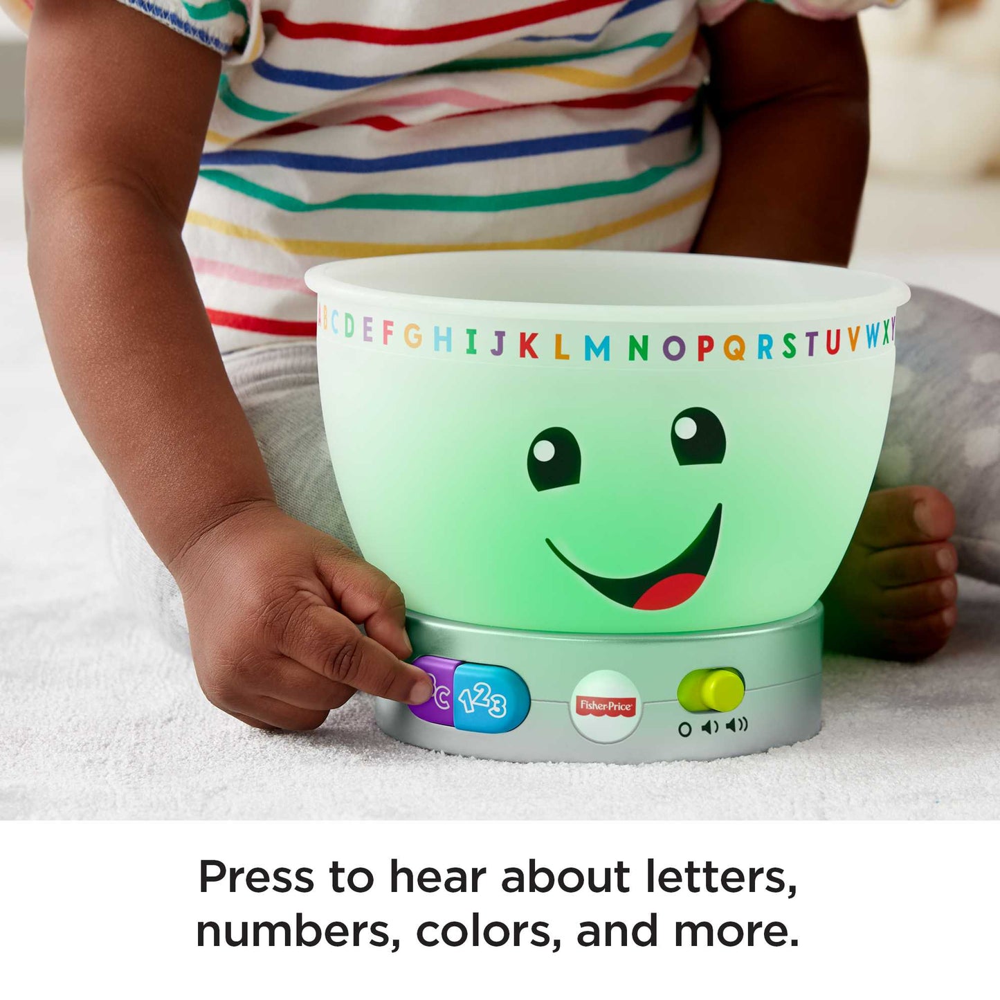 Bloomila Mixing Bowl Learning Toy With Lights Music And Pretend Food, Baby And Toddler Toy