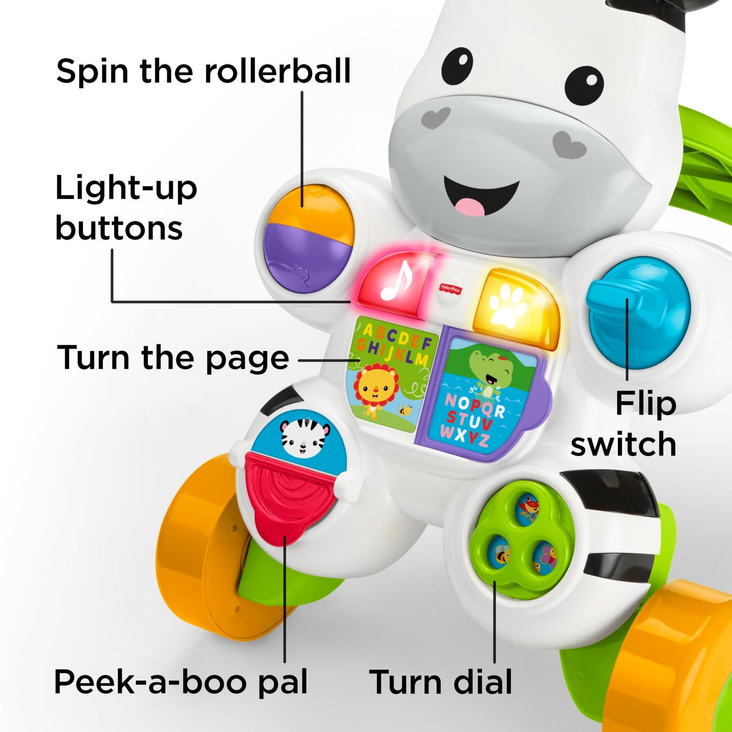 Bloomila Learn With Me Zebra Walker - English Version