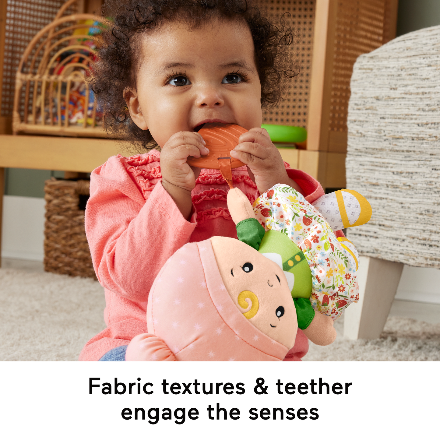 Bloomila Cuddle & Chime First Babydoll infant Sensory Toy, Styles May Vary