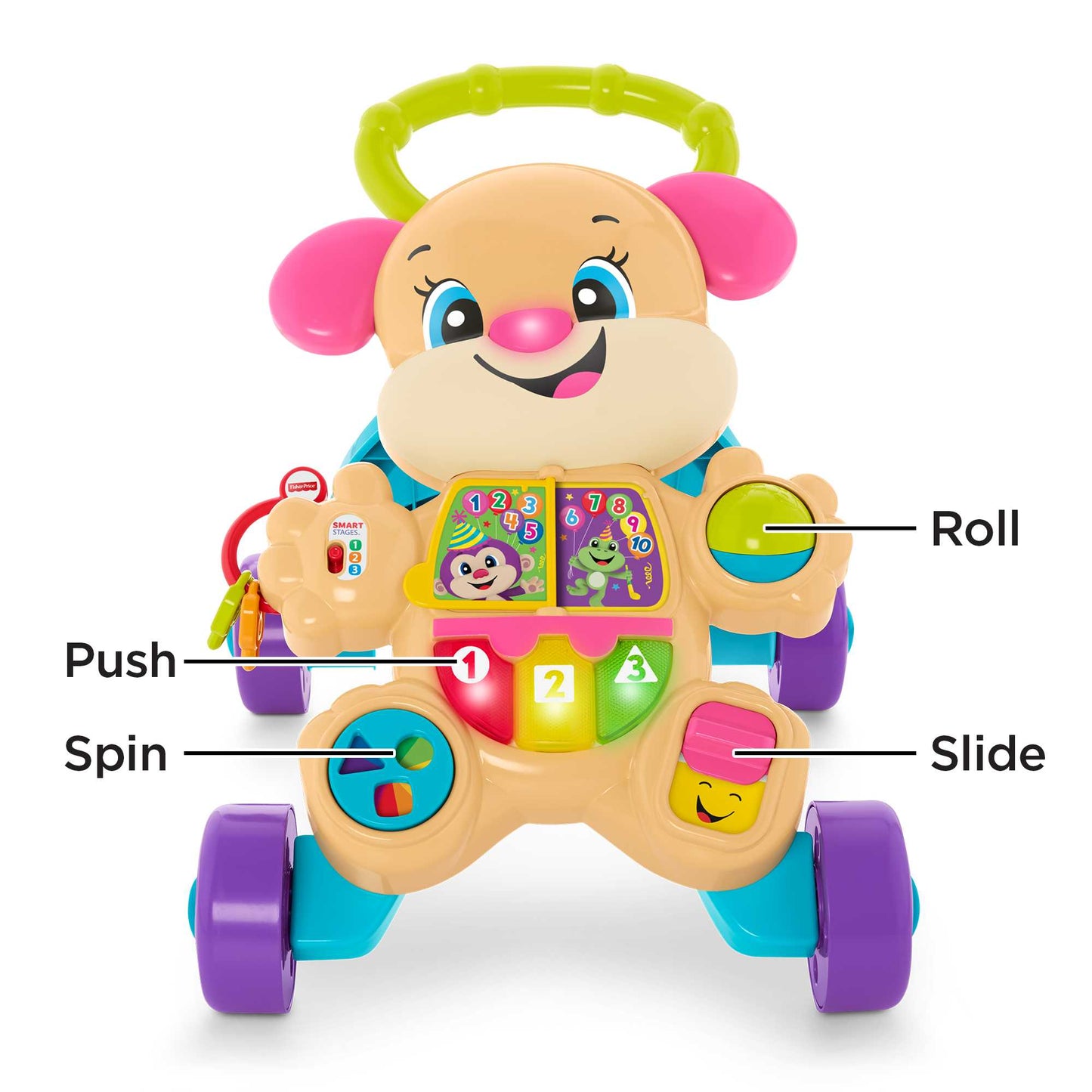 Bloomila Laugh & Learn Smart Stages Learn With Sis Walker Baby & Toddler Educational Toy