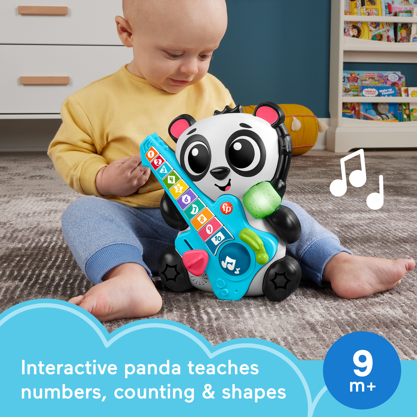 Bloomila Link Squad Jam & Count Panda Baby Learning Toy With Music & Lights