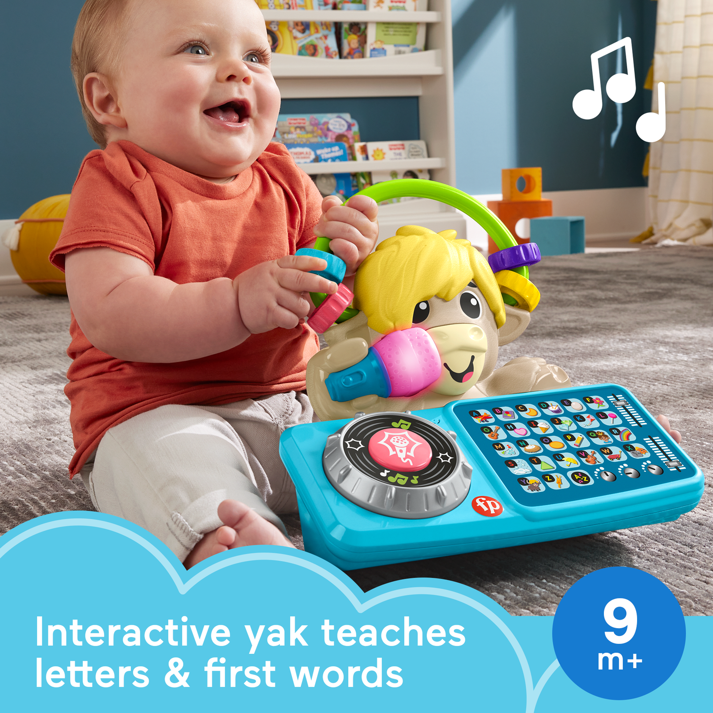 Bloomila Link Squad A To Z Yak Baby Learning Toy With Music & Lights
