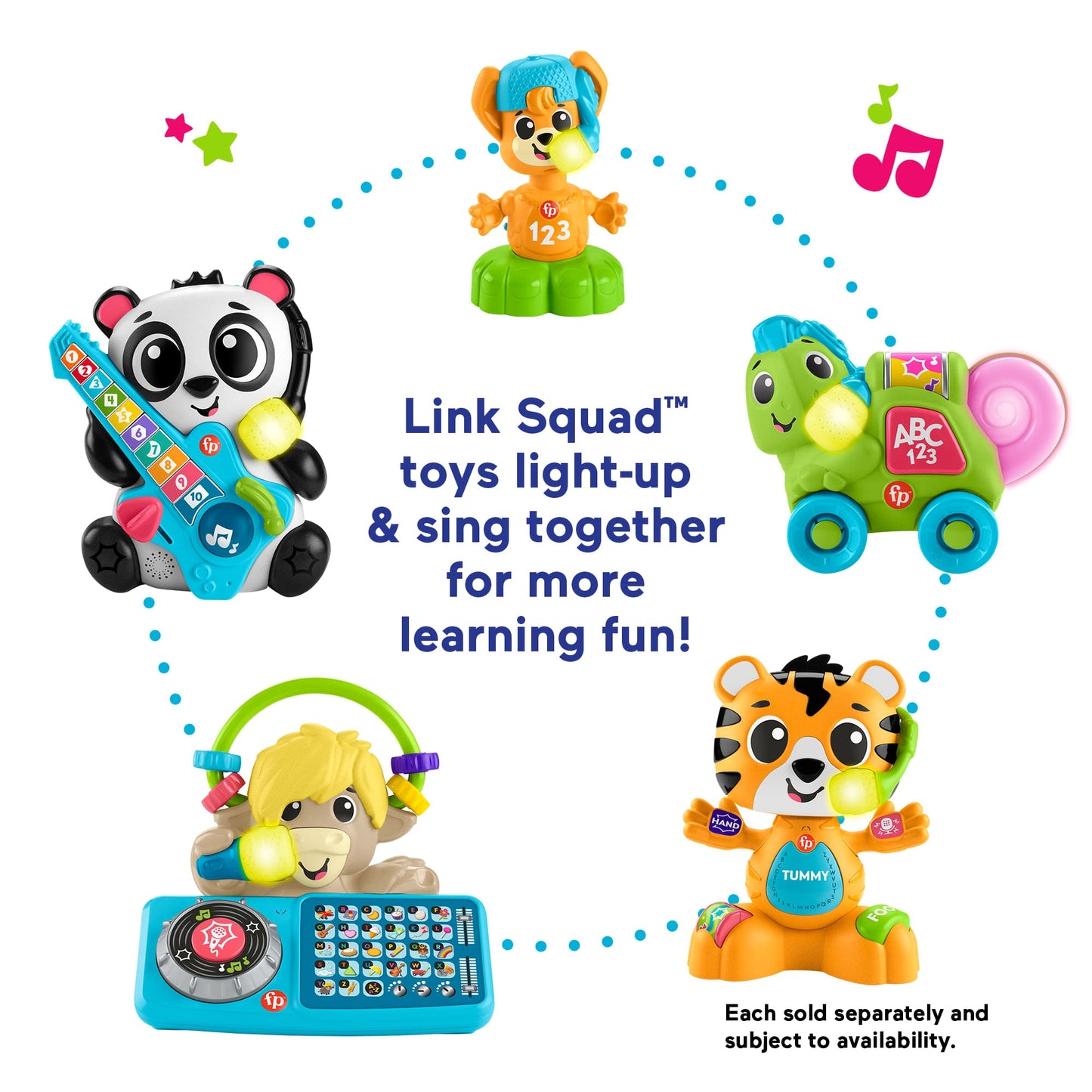 Bloomila Link Squad A To Z Yak Baby Learning Toy With Music & Lights