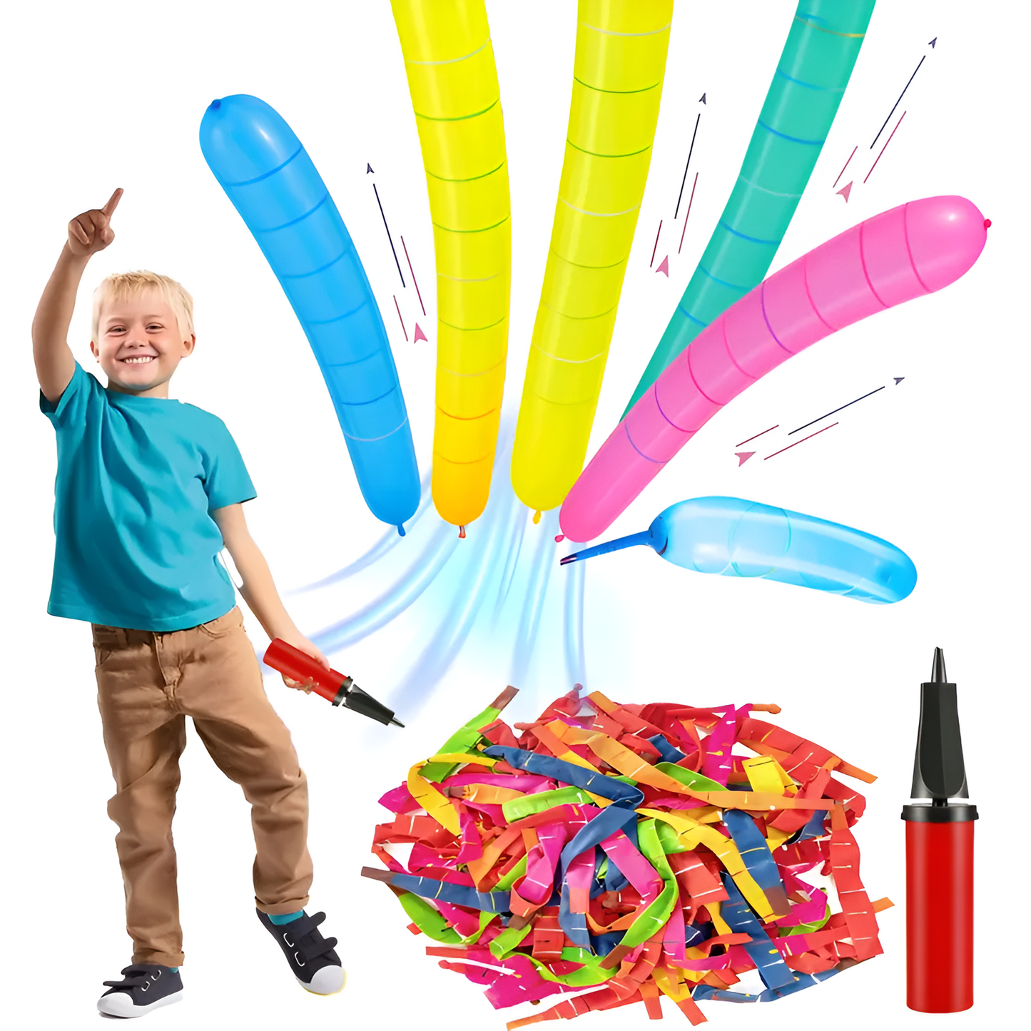 SkyRocket Balloons Party Pack (100 PCS + Pump)