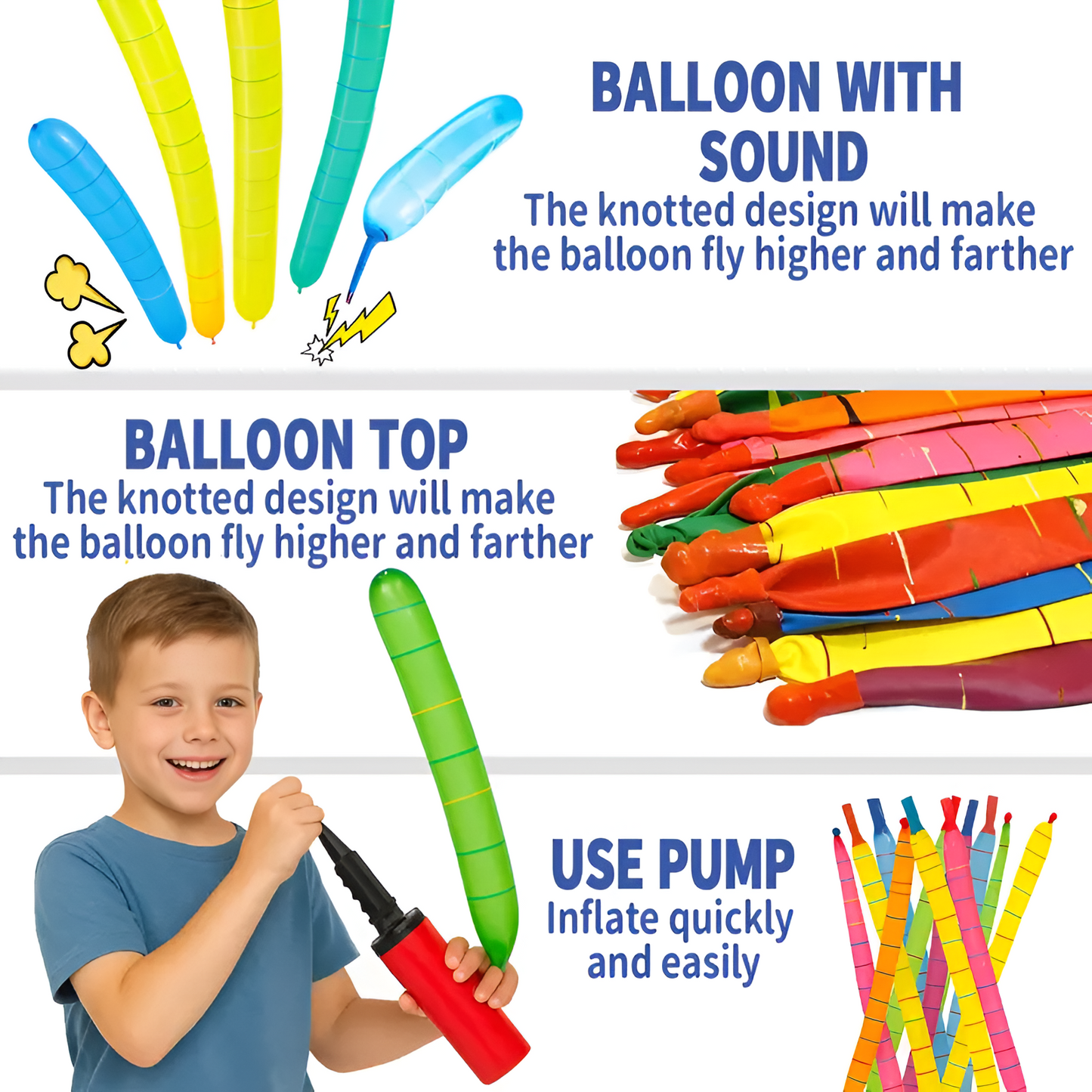 SkyRocket Balloons Party Pack (100 PCS + Pump)