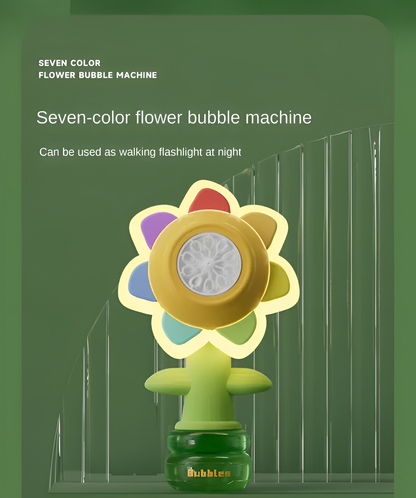 SunnyBloom Bubble Machine