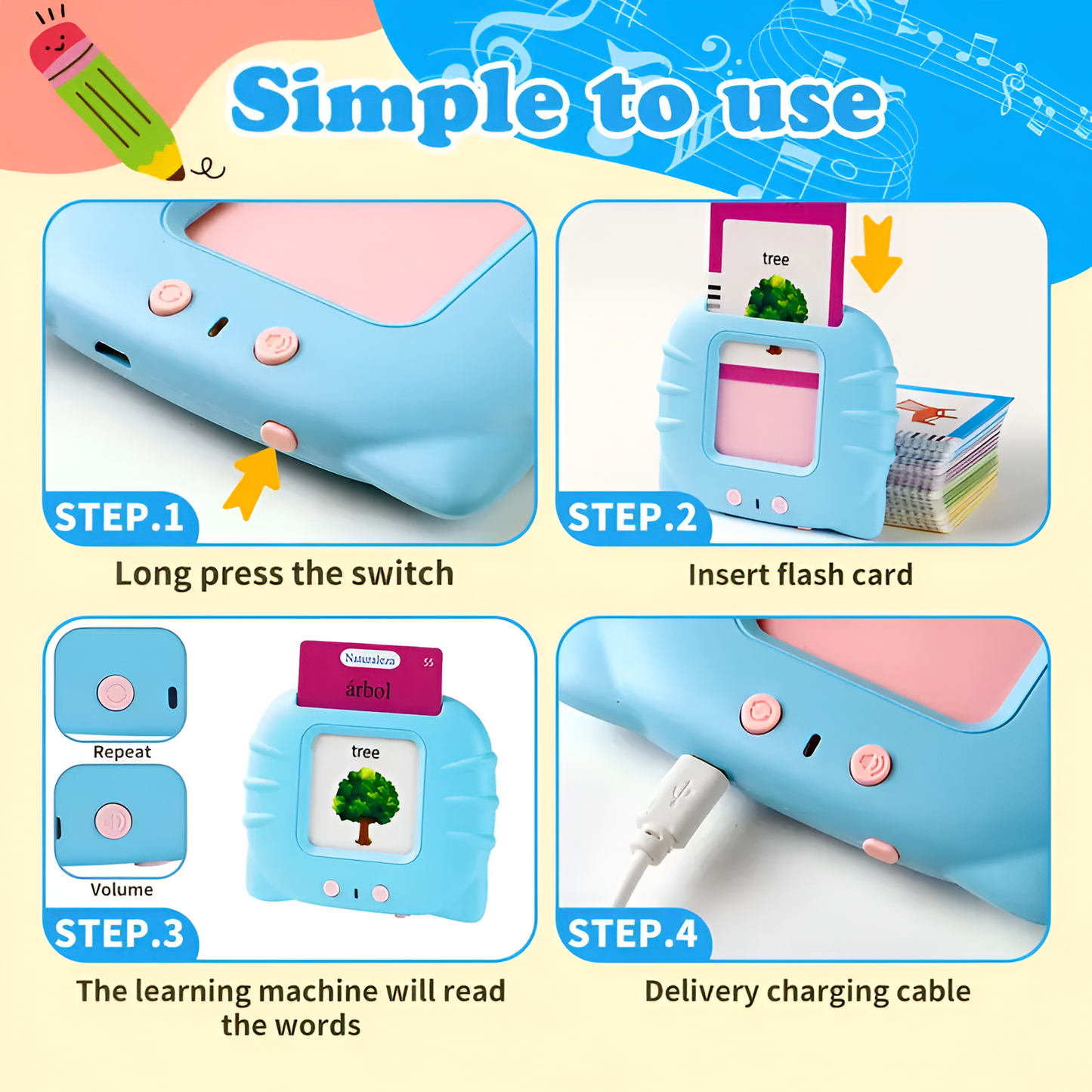 Talking Flash Card Learning Toy