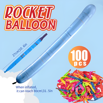 SkyRocket Balloons Party Pack (100 PCS + Pump)