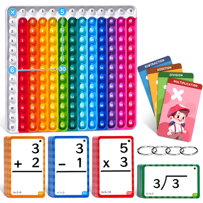Rainbow Math Pop Fidget Set