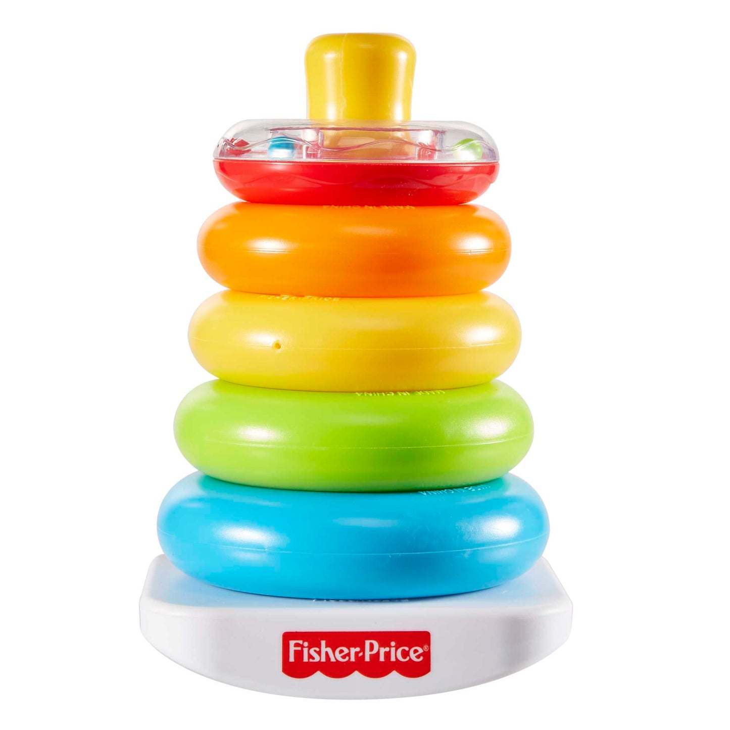 Bloomila Rock-A-Stack Ring Stacking Toy With Roly-Poly Base For Infants