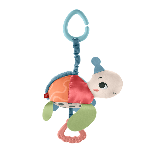 Bloomila Planet Friends Sea Me Bounce Turtle Baby Stroller Toy With Sensory Details Newborns