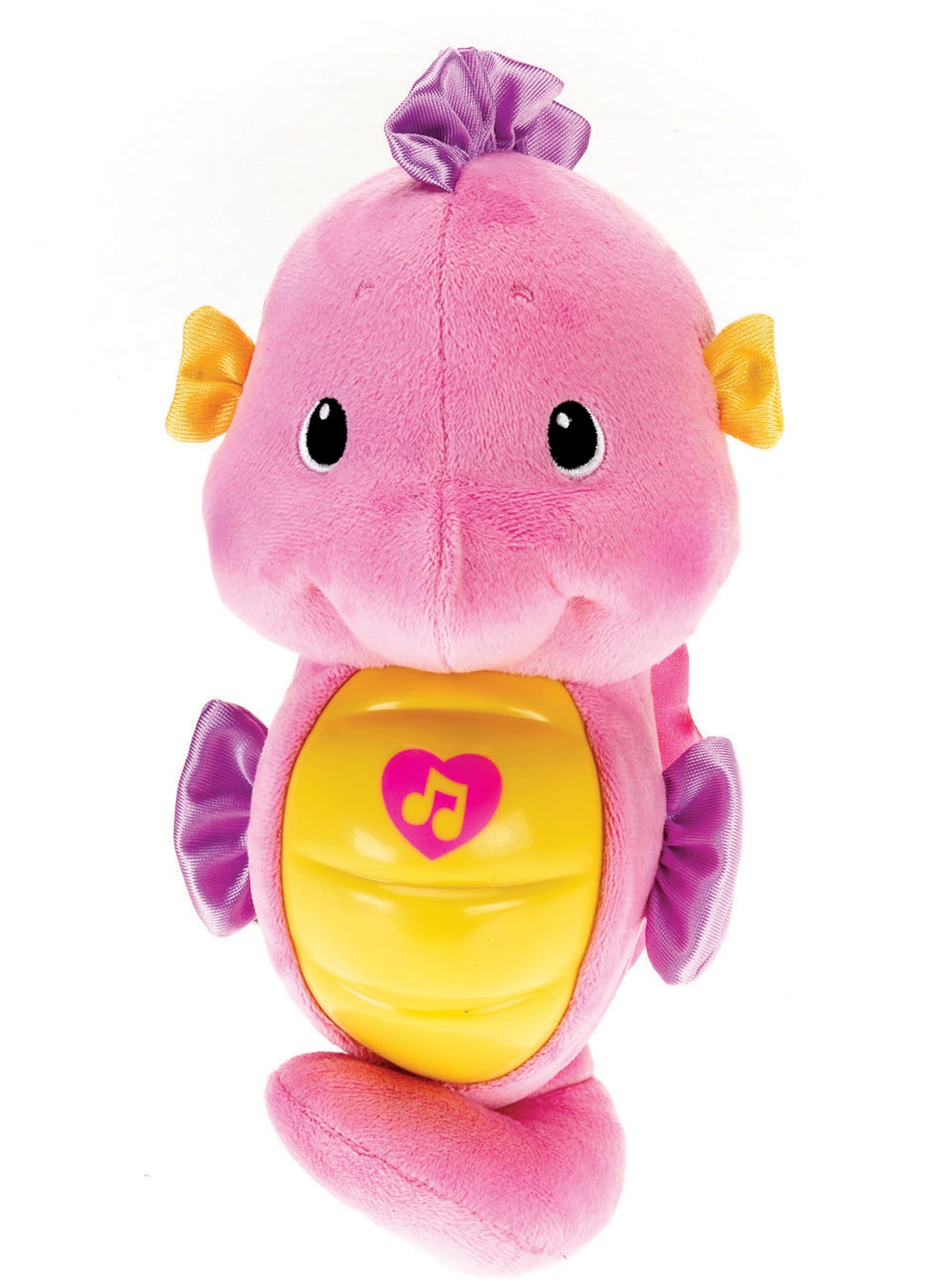 Bloomila Soothe & Glow Seahorse, Musical Plush Toy & Sound Machine For Baby With Lights, Pink