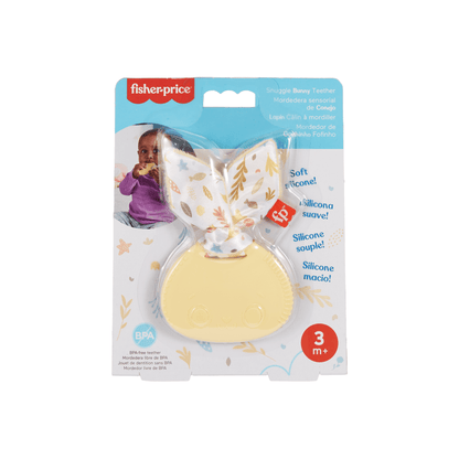 Bloomila Snuggle Bunny Teether Baby Toy With Fine Motor Activity For Newborns