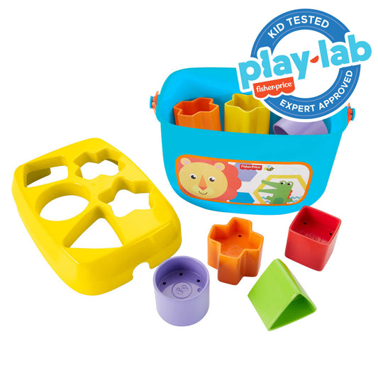 Bloomila Baby's First Blocks Shape-Sorting Toy, Set Of 10, For Infants 6+ Months