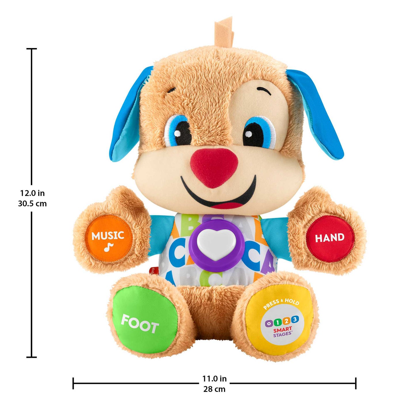 Bloomila Plush Baby Toy With Lights And Smart Stages Learning Content, Laugh & Learn Puppy