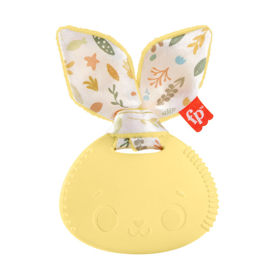 Bloomila Snuggle Bunny Teether Baby Toy With Fine Motor Activity For Newborns