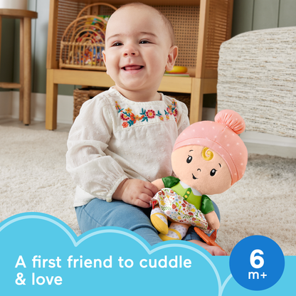 Bloomila Cuddle & Chime First Babydoll infant Sensory Toy, Styles May Vary
