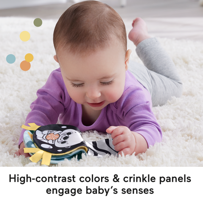 Bloomila 2-in-1 Rockin’ Tummy Time Otter, Plush Baby Sensory Toy For Tummy Time