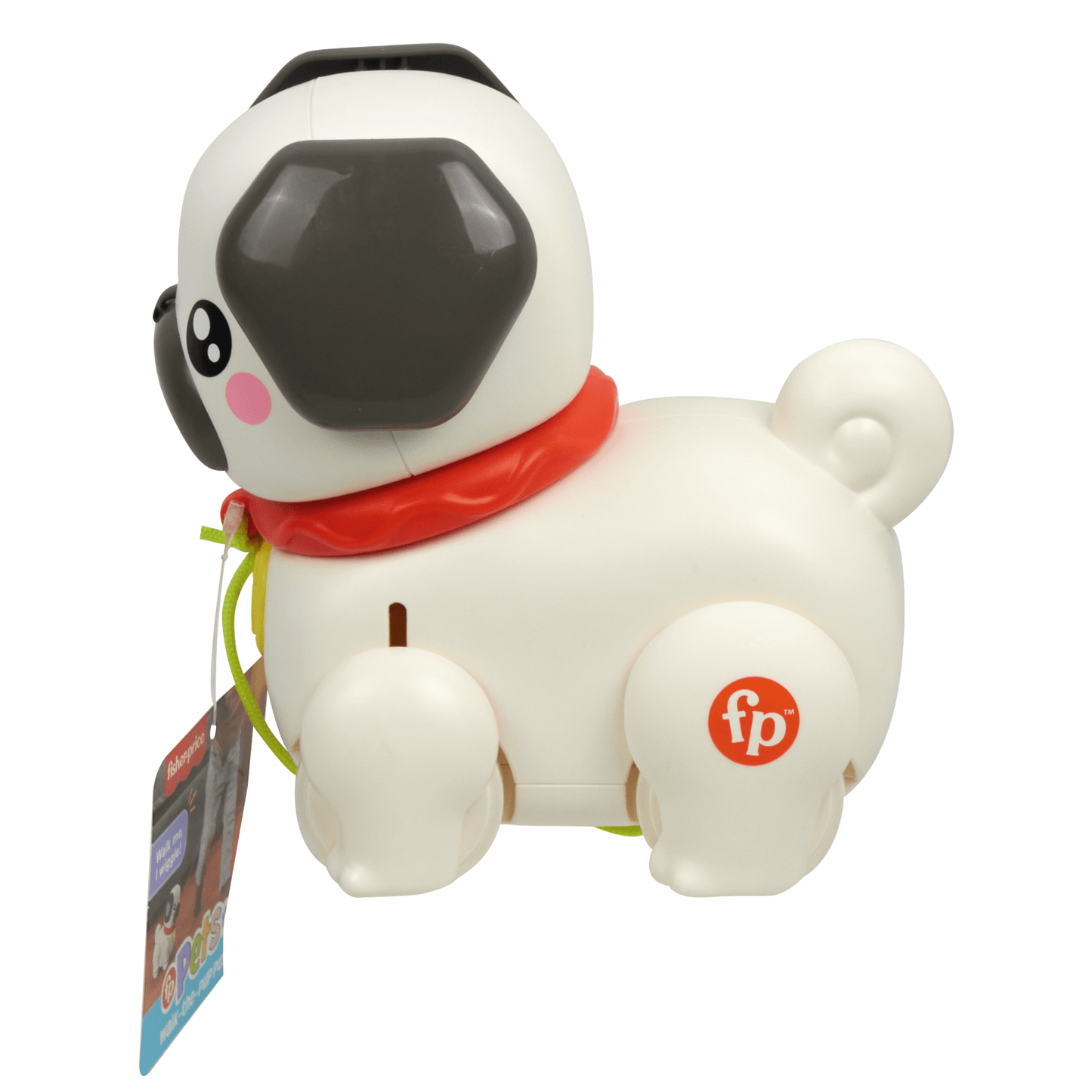 Bloomila Fp Pets Walk-The-Pup Pug Baby & Toddler Pull Toy With Motion & Sounds