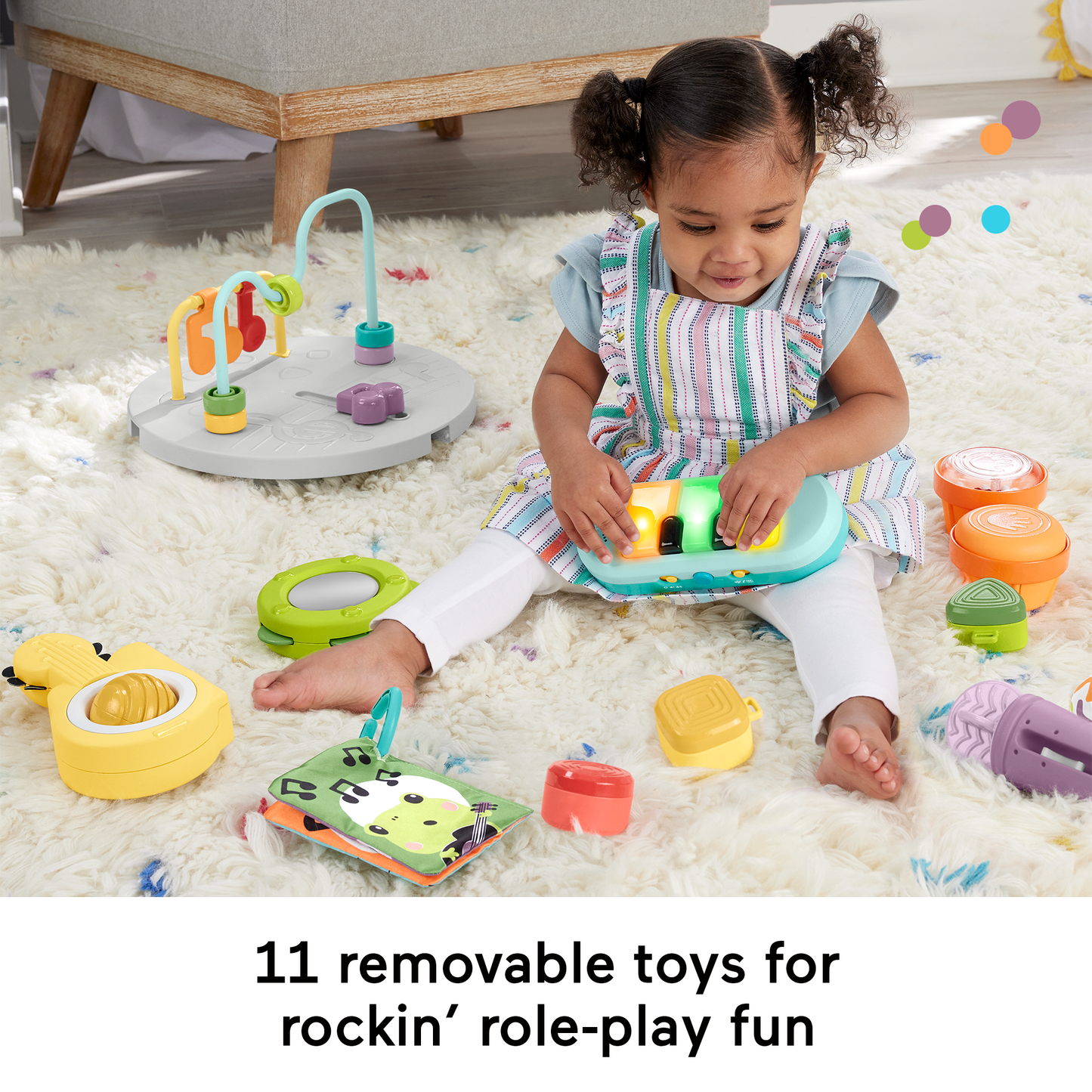 Bloomila 3-in-1 Hit Wonder Baby Activity Center & Toddler Play Table With Music & Lights
