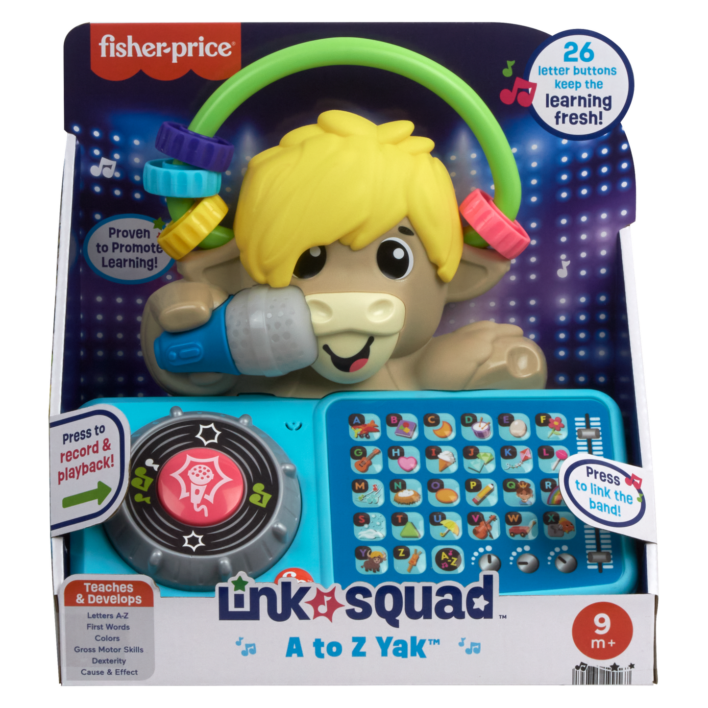 Bloomila Link Squad A To Z Yak Baby Learning Toy With Music & Lights
